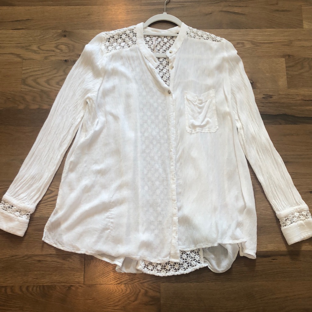 Free People Summer Shirt Sz L